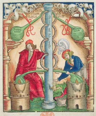 C.64.g.7 Címlap a Strasburgi Lepárlók kézikönyvéből alkotó: Hieronymus Brunschwig