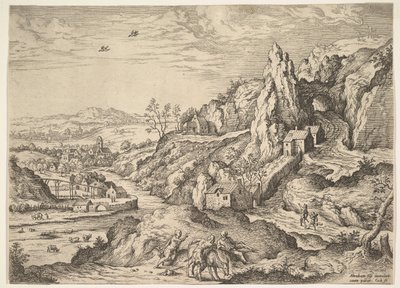 Ábrahám és Izsák az áldozat útján, 1558. alkotó: Hieronymus Cock
