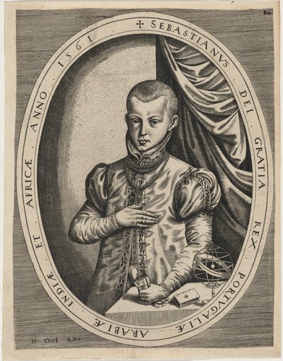 Sebastian, Portugália királya alkotó: Hieronymus Cock