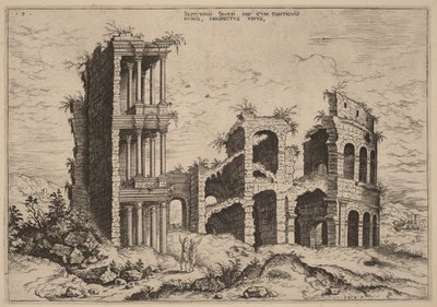 A Septizonium és a Colosseum alkotó: Hieronymus Cock