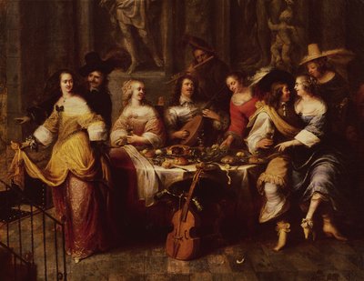 Ünnepi étkezés alkotó: Hieronymus Janssens