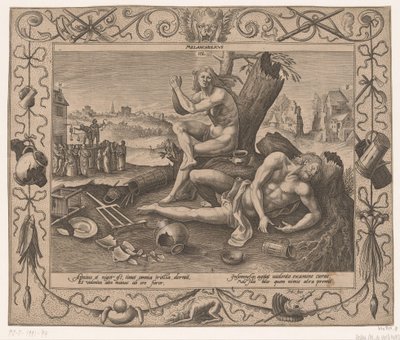 Melankólia Négy temperamentum (sorozat címe) alkotó: Hieronymus Lederer