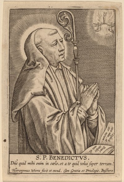 Szent Benedek alkotó: Hieronymus Wierix