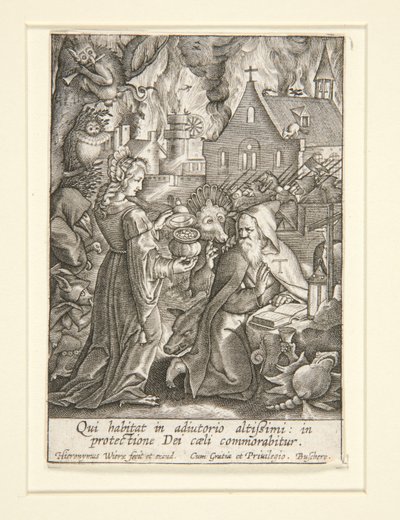 Szent Antal megkísértése alkotó: Hieronymus Wierix