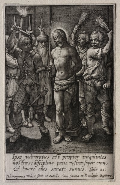 A szenvedély: A korbácsolás alkotó: Hieronymus Wierix