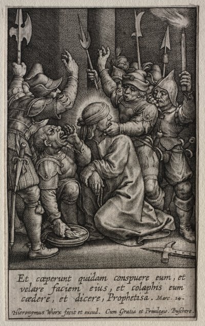 A szenvedés: Krisztus kigúnyolása alkotó: Hieronymus Wierix