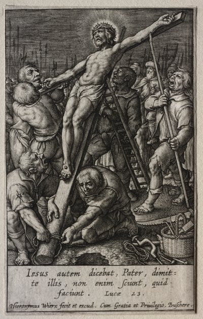 A passió: a keresztemelés alkotó: Hieronymus Wierix