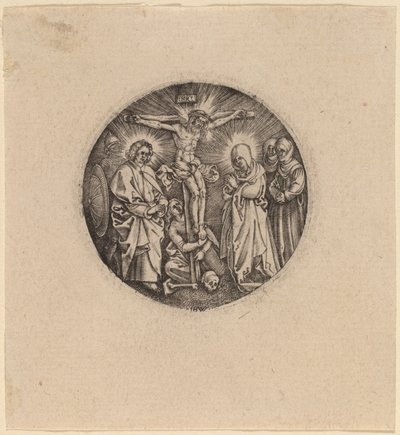 A keresztre feszítést Maxmilian kardpompájának nevezték alkotó: Hieronymus Wierix and Antonie Wierix after Albrecht Dürer