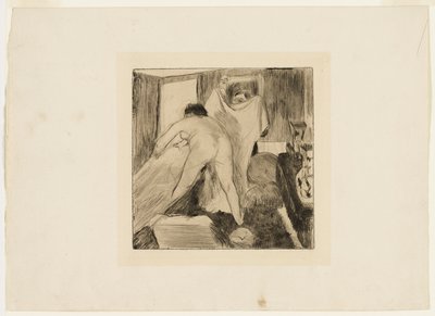 A fürdő elhagyása alkotó: Hilaire Germain Edgar Degas