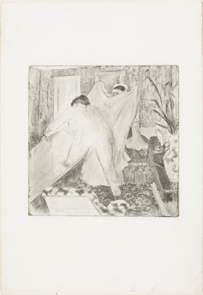 A fürdő elhagyása alkotó: Hilaire Germain Edgar Degas