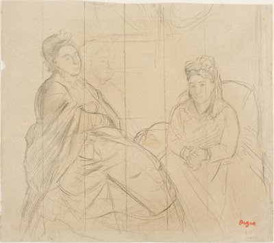 Madame Lisle és Madame Loubens alkotó: Hilaire Germain Edgar Degas