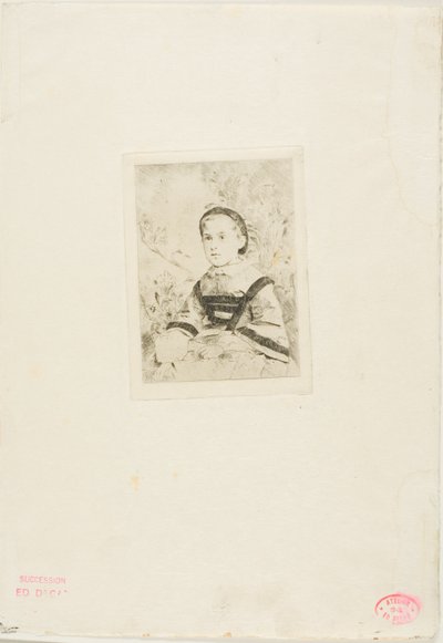 Mlle. N. Wolkonska, második tányér alkotó: Hilaire Germain Edgar Degas