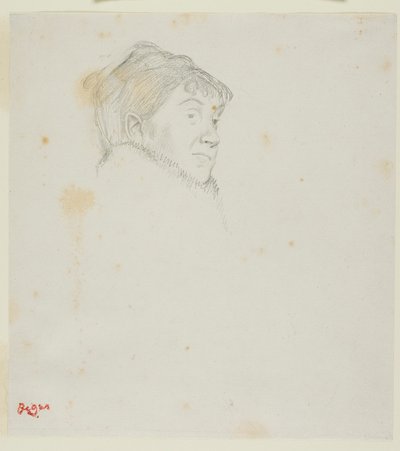 Madame Dietz-Monnin portréja (korábban női fej) alkotó: Hilaire Germain Edgar Degas