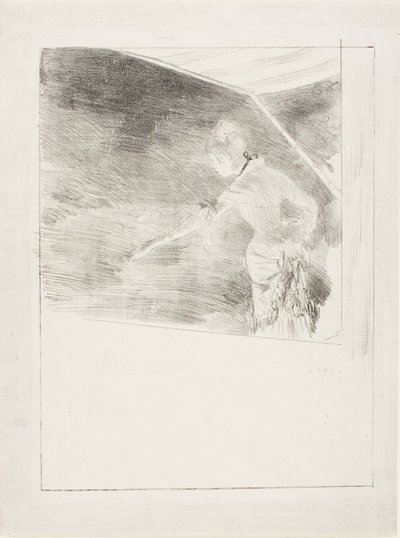 Énekes egy kávéházi koncerten alkotó: Hilaire Germain Edgar Degas