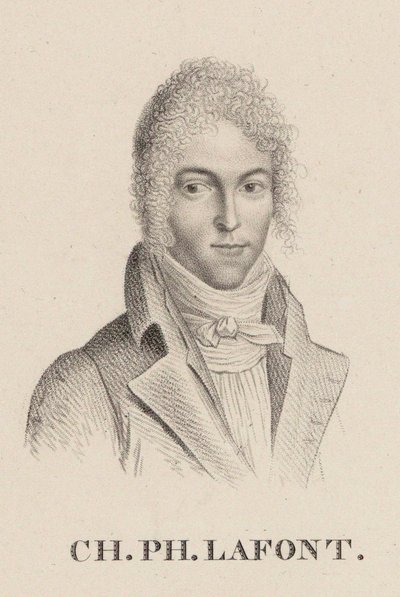 Charles Philippe Lafont hegedűművész és zeneszerző portréja 1781-1839. alkotó: Hilaire Ledru