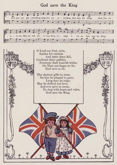 God Save The King (színes litó) alkotó: Hilda Broughton