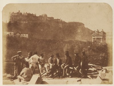 [A kastély a Scott emlékműből] alkotó: Hill and Adamson