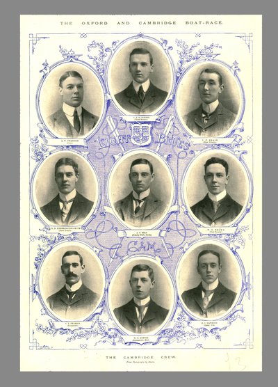 A Cambridge Crew, Oxford és Cambridge Boat Race, 1898. alkotó: Hills and Saunders