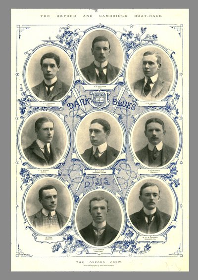 Az Oxford Crew, Oxford and Cambridge Boat Race, 1898 alkotó: Hills and Saunders