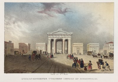 Euston pályaudvar, London alkotó: Hilmar Johannes after Backer