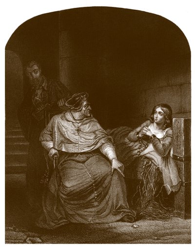 Jeanne of Arc kihallgatja Winchester püspöke alkotó: Hippolyte Delaroche