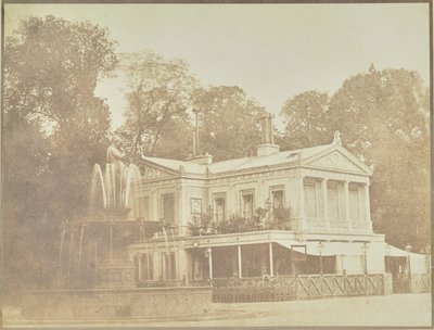 [Francisque-Joseph Duret Vénusz-kútja és a Café des Ambassadeurs] alkotó: Hippolyte Bayard