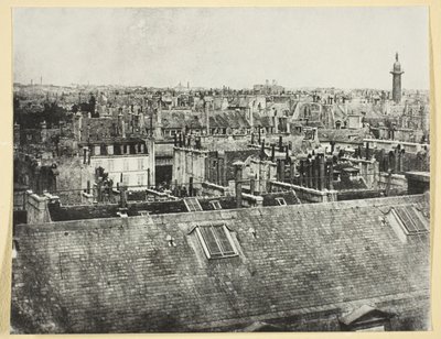 Párizs háztetői (kilátás a rue Castiglione felől?) alkotó: Hippolyte Bayard