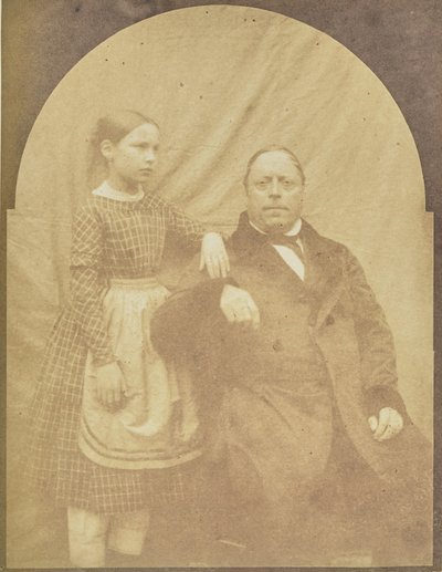 [Egy férfi és egy lány portréja] alkotó: Hippolyte Bayard