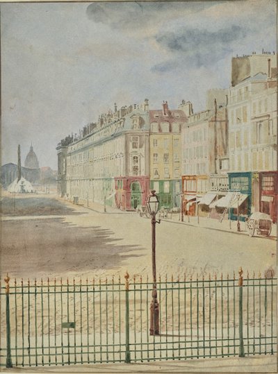 [Rue Royale a Place de la Concorde térrel szemben]. alkotó: Hippolyte Bayard