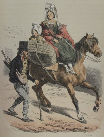 Normandia Jules Janin illusztráció 161 alkotó: Hippolyte Bellange