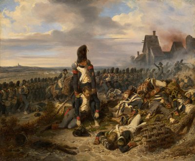 Csatajelenet, c. 1825. alkotó: Hippolyte Bellange