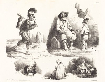 Öt matrica alkotó: Hippolyte Bellange