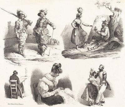 Öt matrica alkotó: Hippolyte Bellange