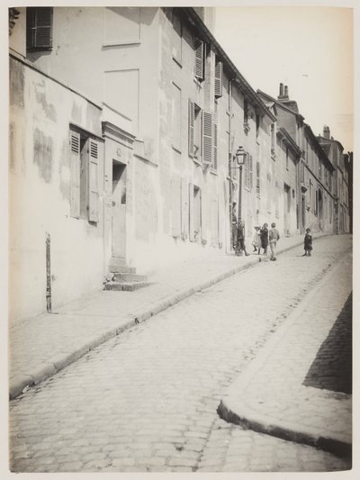 Egy utca a Montmartre-on, Párizs, 1890 körül (fotó) alkotó: Hippolyte Blancard
