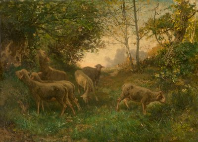 Juhok az erdő szélén alkotó: Hippolyte Boulenger