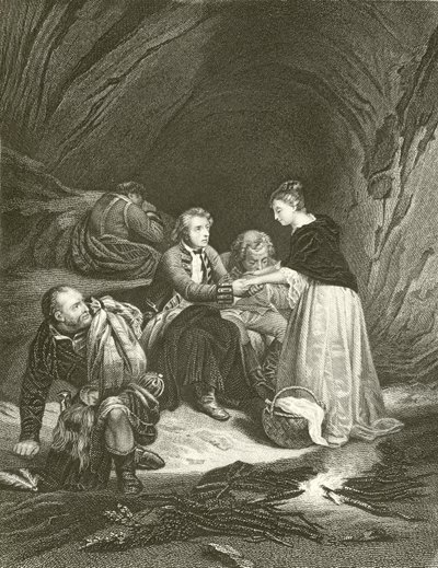 Charles Edward (a trónkövetelő) és Flora Macdonald alkotó: Hippolyte Delaroche