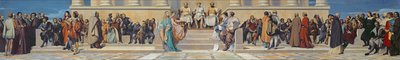 Az Ecole des Beaux-Arts ülésterme, 1836-41 körül (olaj, papír, vászonra ragasztott) alkotó: Hippolyte Delaroche