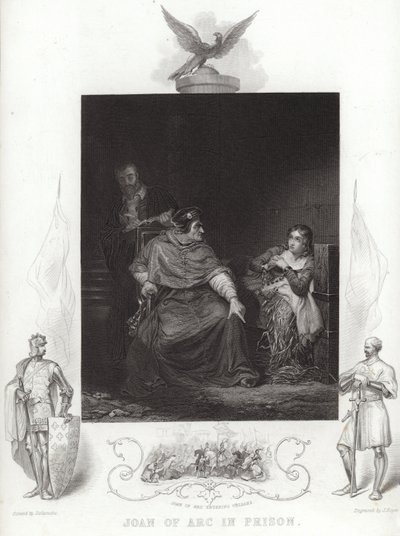 Jeanne of Arc börtönben alkotó: Hippolyte Delaroche