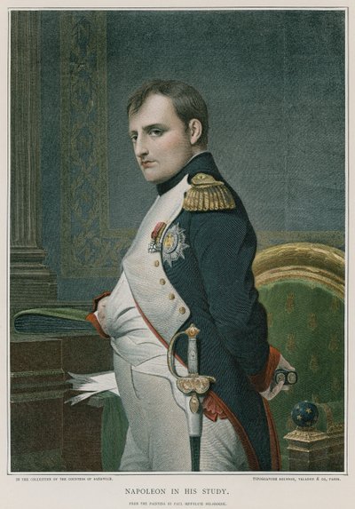 Napóleon a dolgozószobájában alkotó: Hippolyte Delaroche