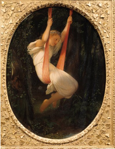 Fiatal lány a hintában Paul Delaroche festménye alkotó: Hippolyte Delaroche