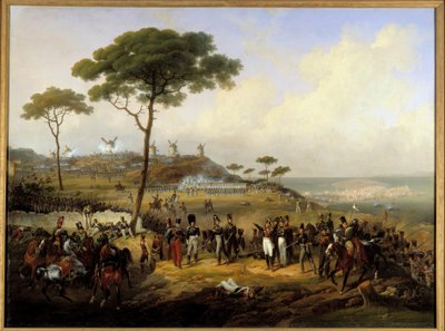 Expedíció Spanyolországból 1823-ban: „” Szent Margarita árkainak elfoglalása a Coruña előtt július 5-én alkotó: Hippolyte Lecomte