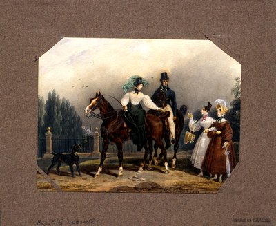 Találkozás a sétányon alkotó: Hippolyte Lecomte