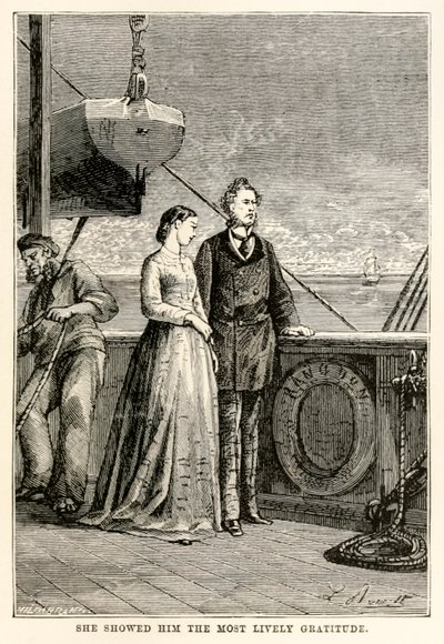 A legélénkebb hálát fejezte ki neki Jules Verne (1828-1905) nyolcvan nap alatt a világ körül című művéből, amelyet Henri-Théophile Hildebrand (1824-97) metszett, 1873 alkotó: Hippolyte Leon after Benett