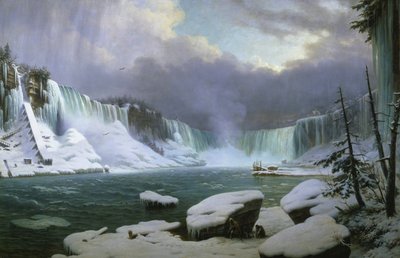 Niagara-vízesés télen alkotó: Hippolyte Sebron