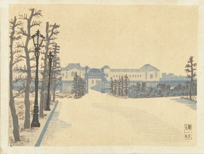 Akasaka palota Akasaka Palais (cím az objektumon) Tokió emlékei (sorozat címe) Tokyo kaiko zue (sorozat címe) alkotó: Hiratsuka Un