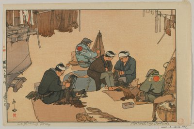 Tavaszi nap, Showa korszak alkotó: Hiroshi Yoshida