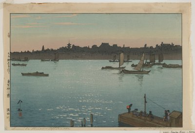 Sumida folyó – Délután a sorozatból, Tokió tizenkét jelenete, Taisho korszak alkotó: Hiroshi Yoshida