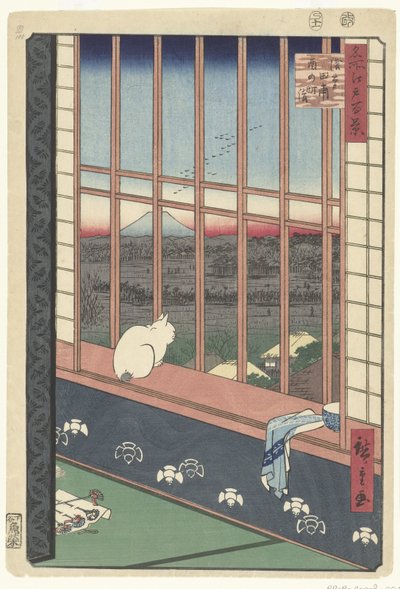 Asakusa rizsföldek és Torinomachi fesztivál alkotó: Hiroshige (I) , Utagawa