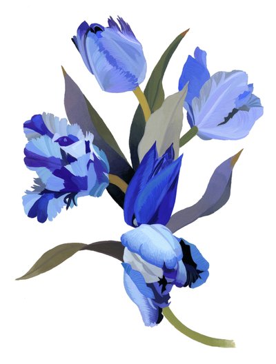Kék tulipán alkotó: Hiroyuki Izutsu