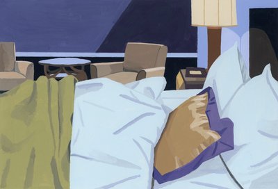 Szálloda, hálószoba, 2016 alkotó: Hiroyuki Izutsu